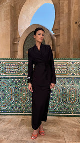 AL KITAAN SKIRT SET I BLACK SEED