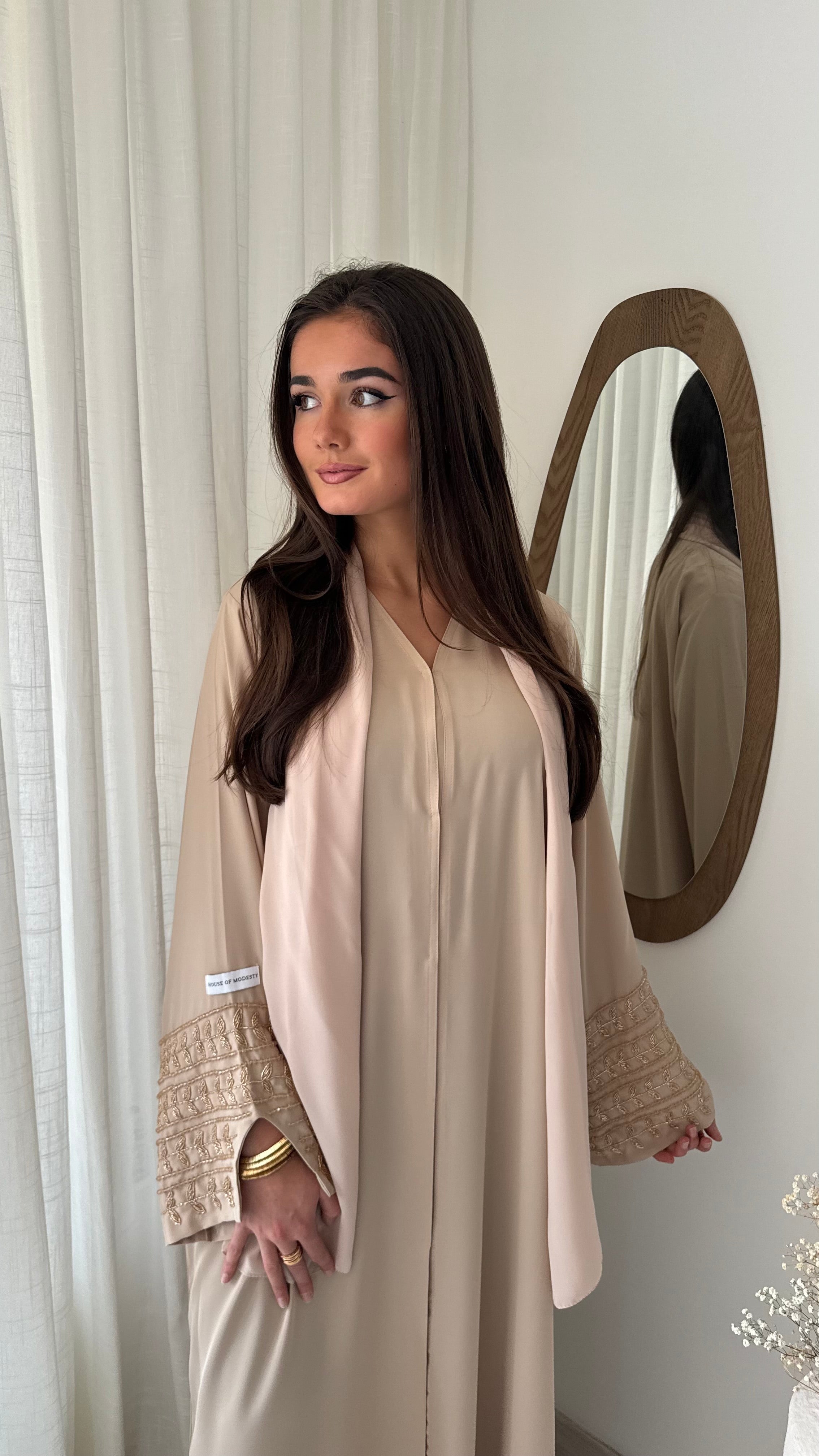 Abaya CATHERINA | Beige nude