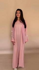Abaya deux pièces MERIYAM | Pink blush