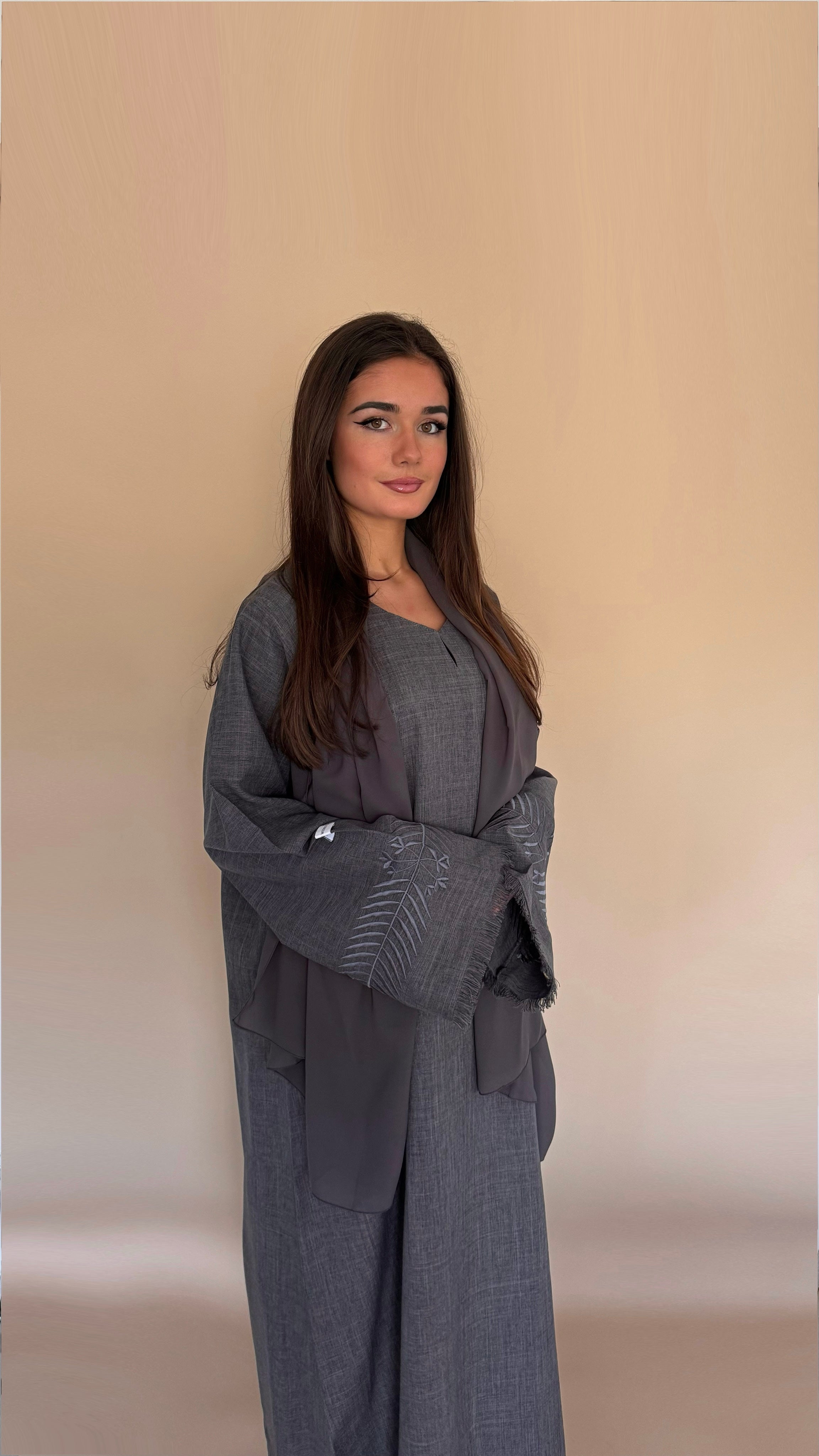 Abaya KAMAR | Gris anthracite