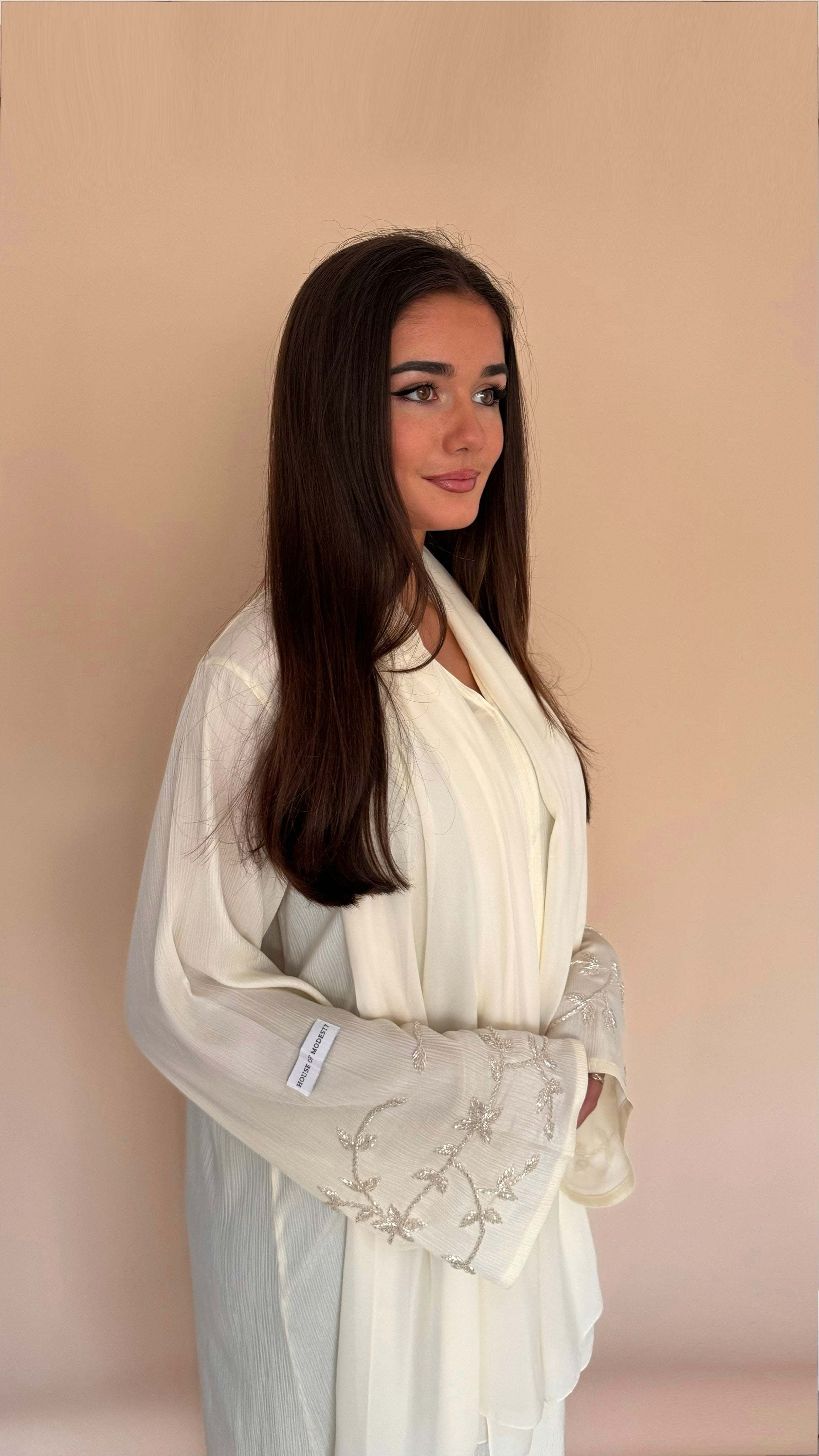 Abaya MARJANA | Jaune pastel