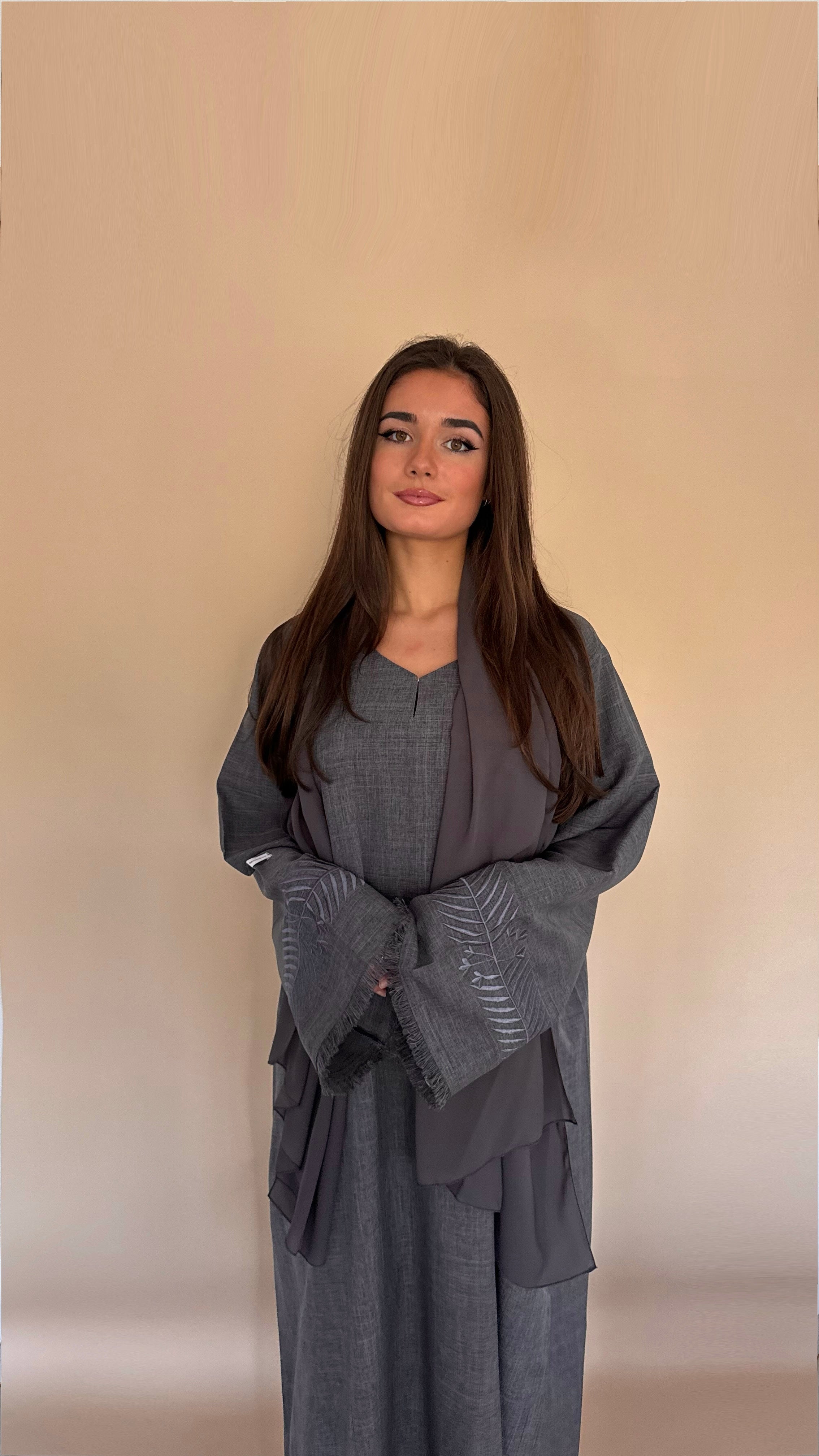 Abaya KAMAR | Gris anthracite