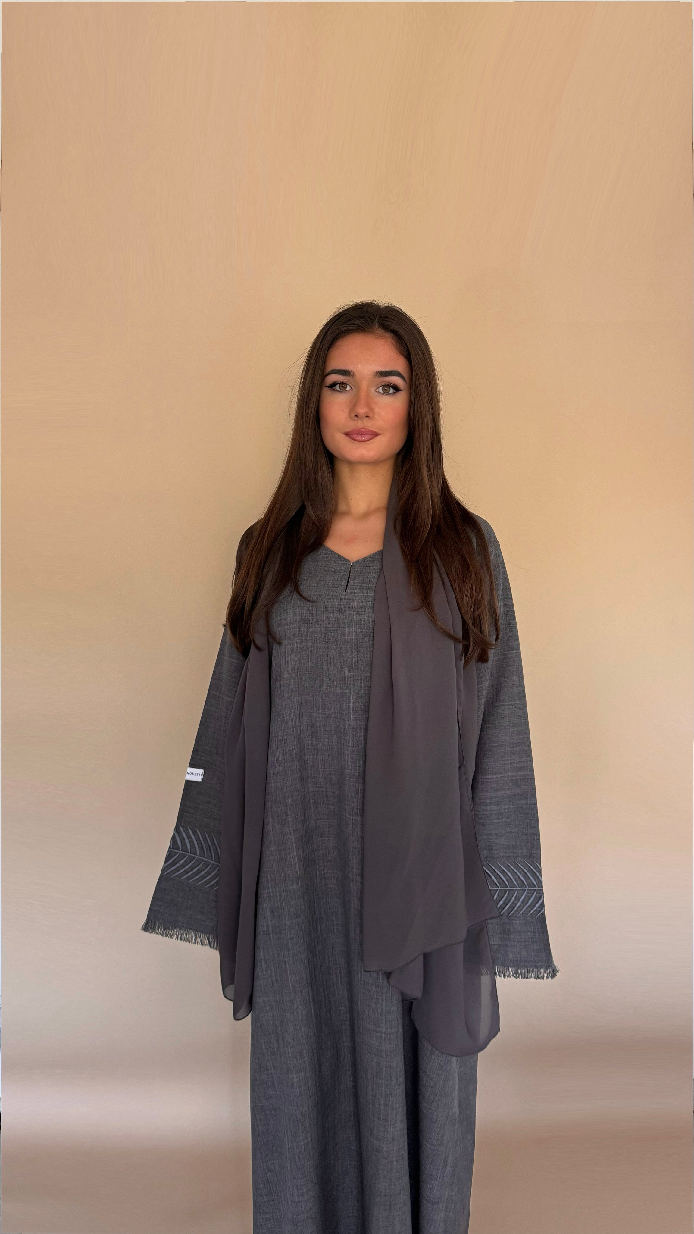 Abaya KAMAR | Gris anthracite