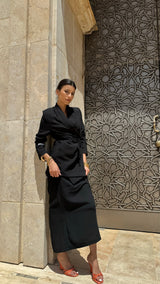 AL KITAAN SKIRT SET I BLACK SEED