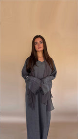 Abaya KAMAR | Gris anthracite