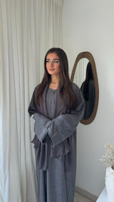 Abaya KAMAR | Gris anthracite