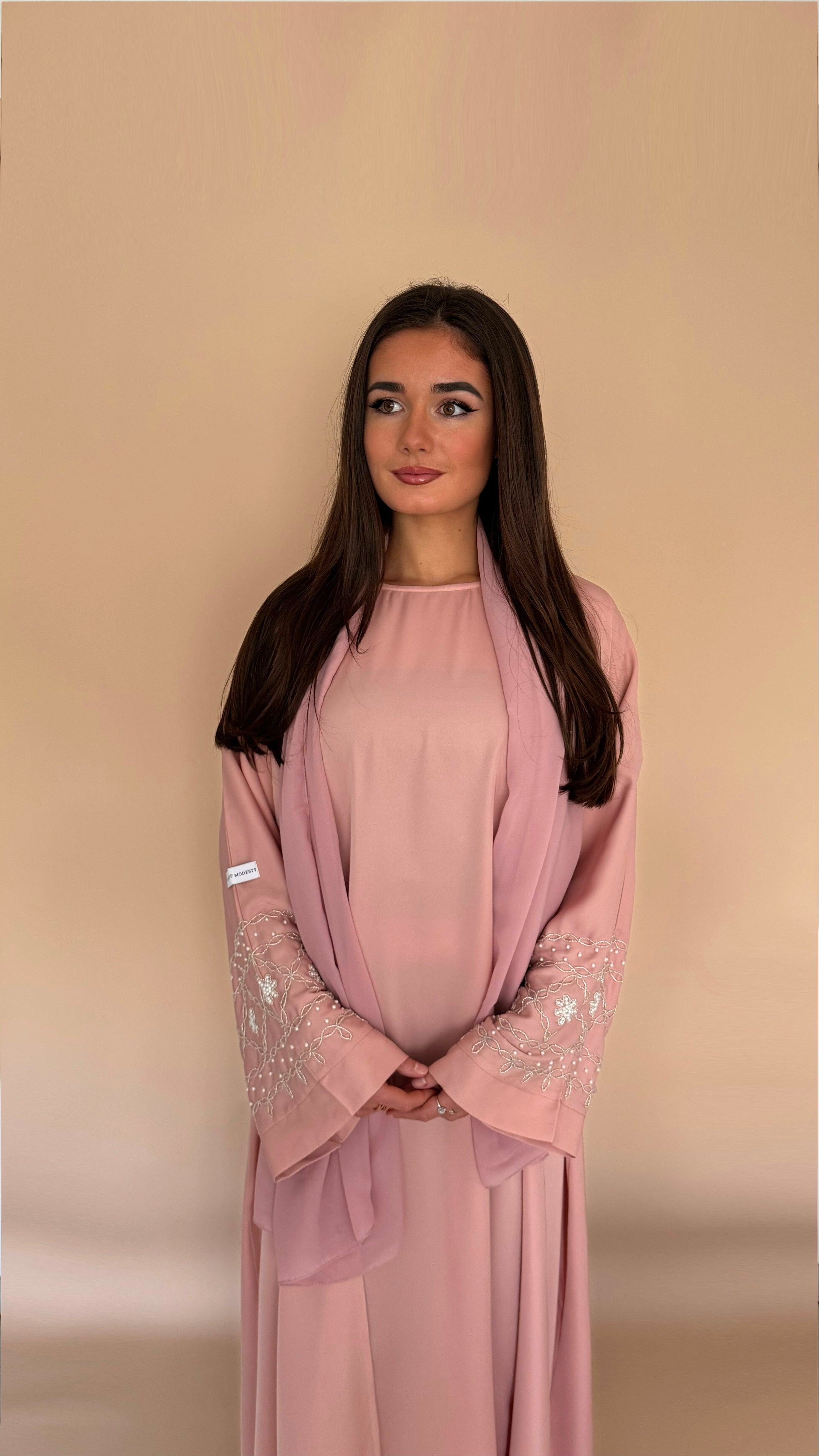 Abaya deux pièces MERIYAM | Pink blush