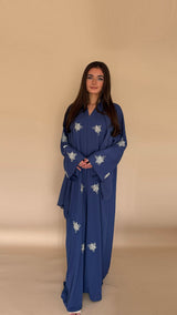 Abaya SALSABIL | Bleu saphir