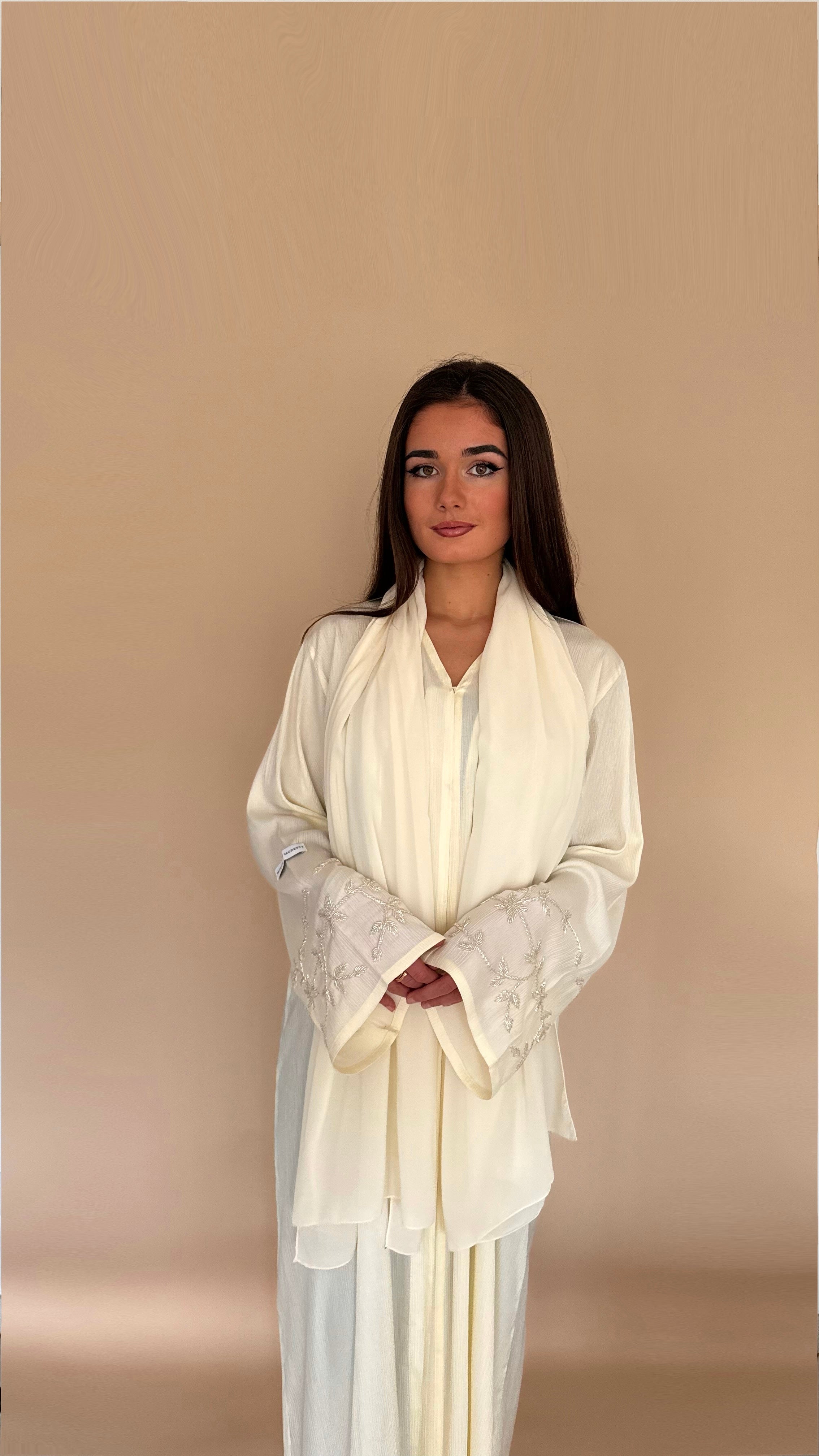 Abaya MARJANA | Jaune pastel