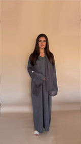 Abaya KAMAR | Gris anthracite