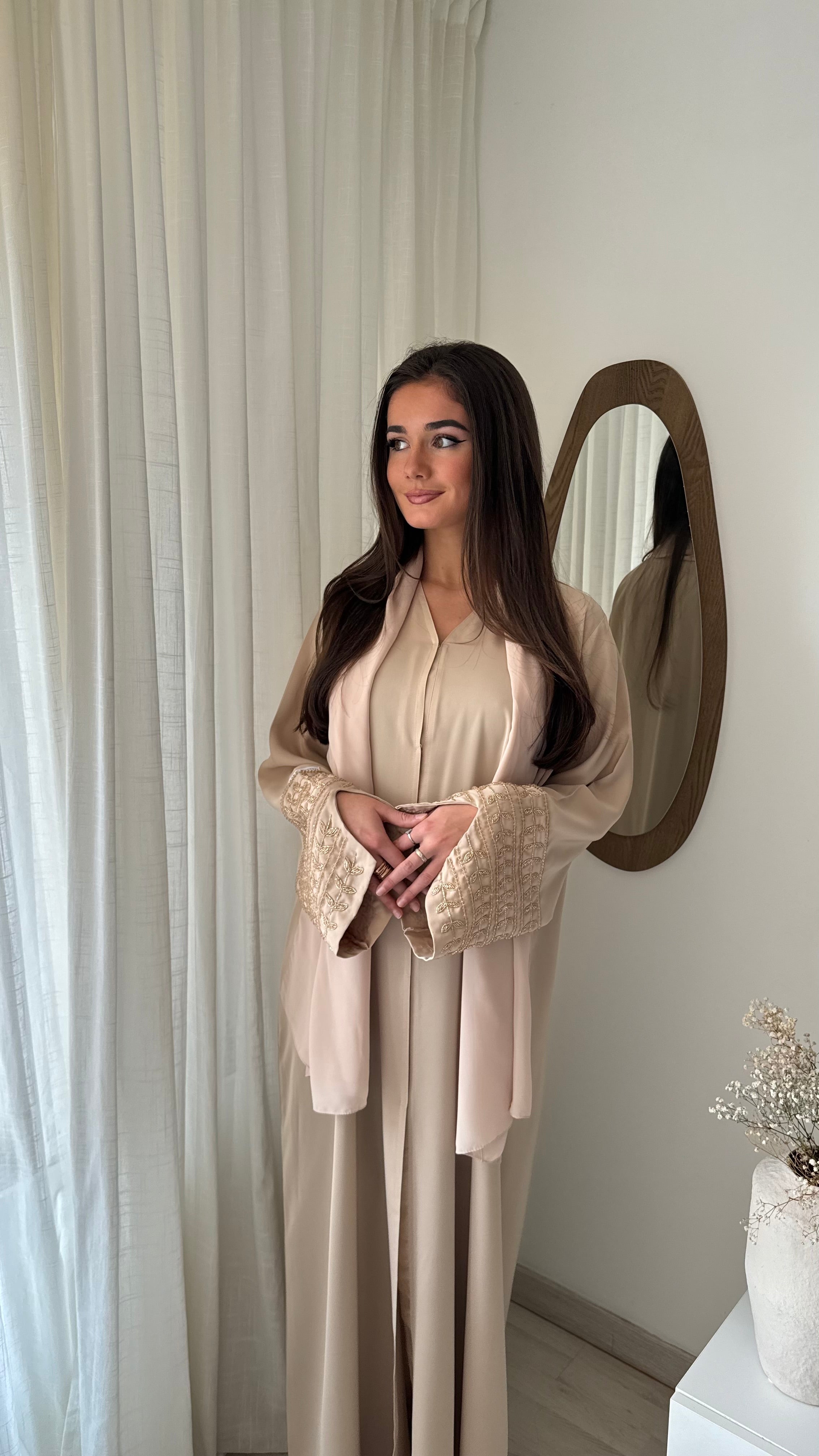 Abaya CATHERINA | Beige nude