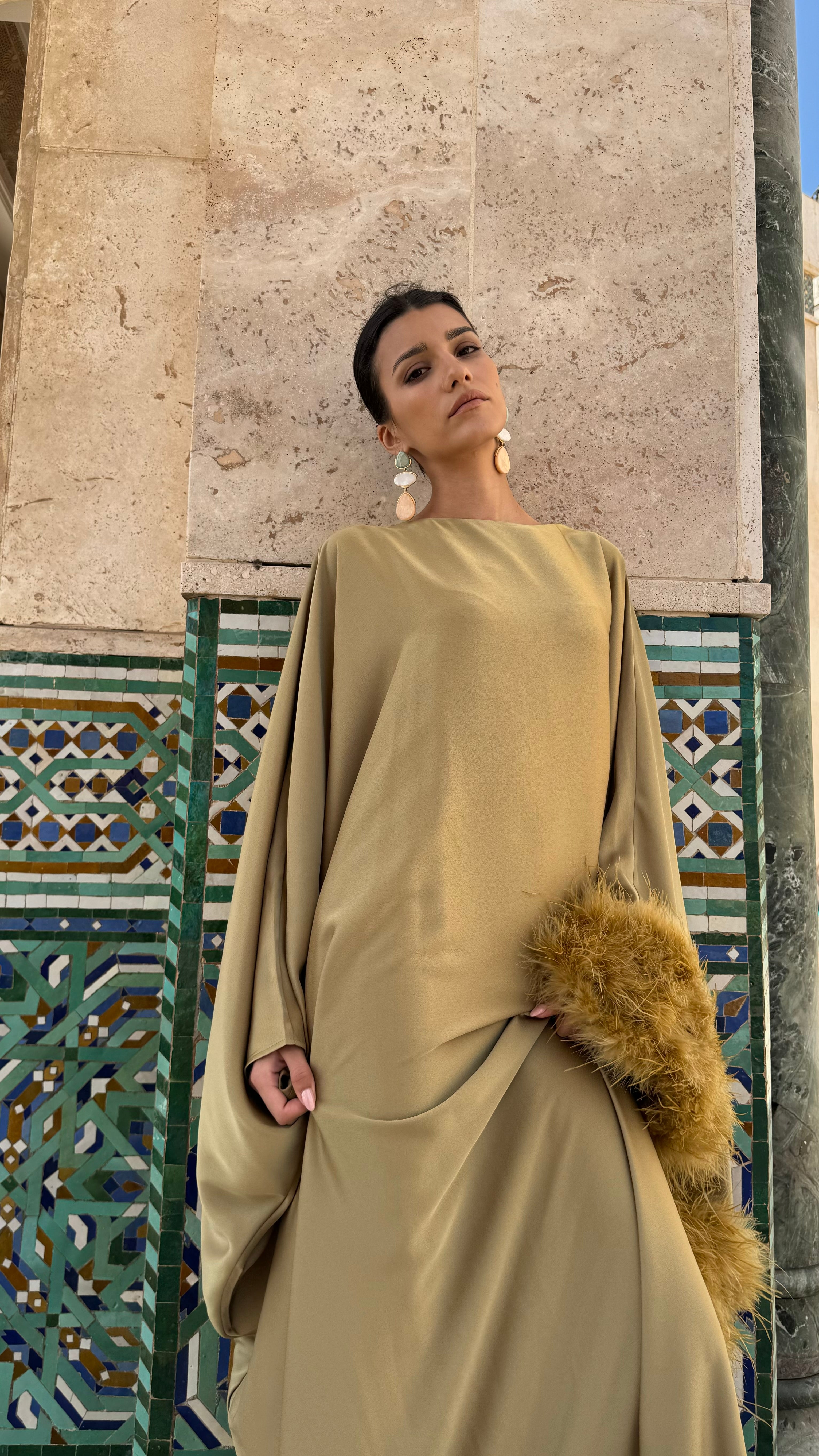 ZARAFA DRESS I OLIVE