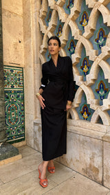 AL KITAAN SKIRT SET I BLACK SEED