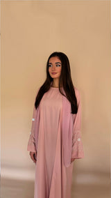 Abaya deux pièces MERIYAM | Pink blush