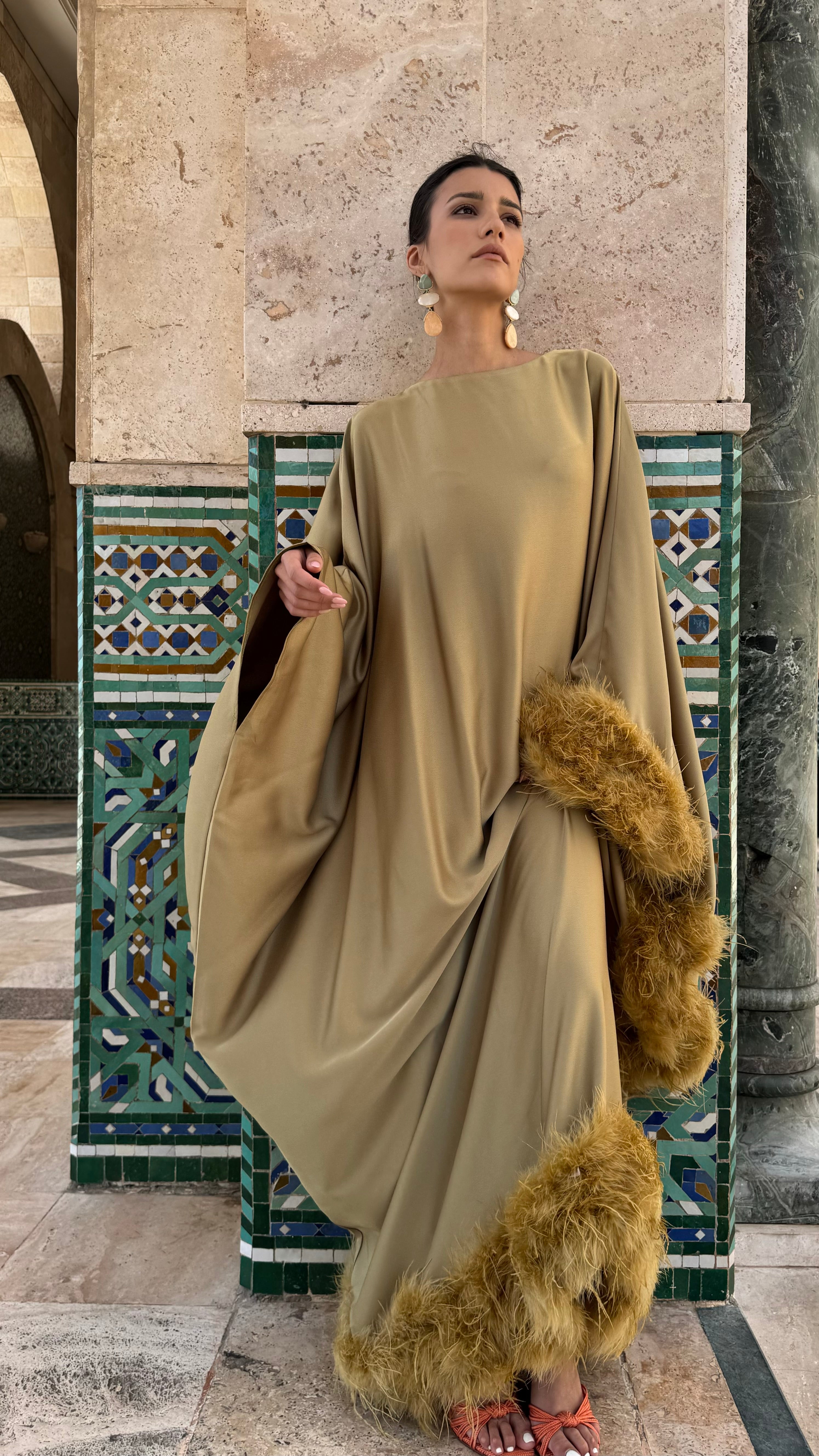 ZARAFA DRESS I OLIVE