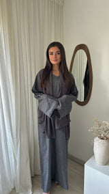 Abaya KAMAR | Gris anthracite