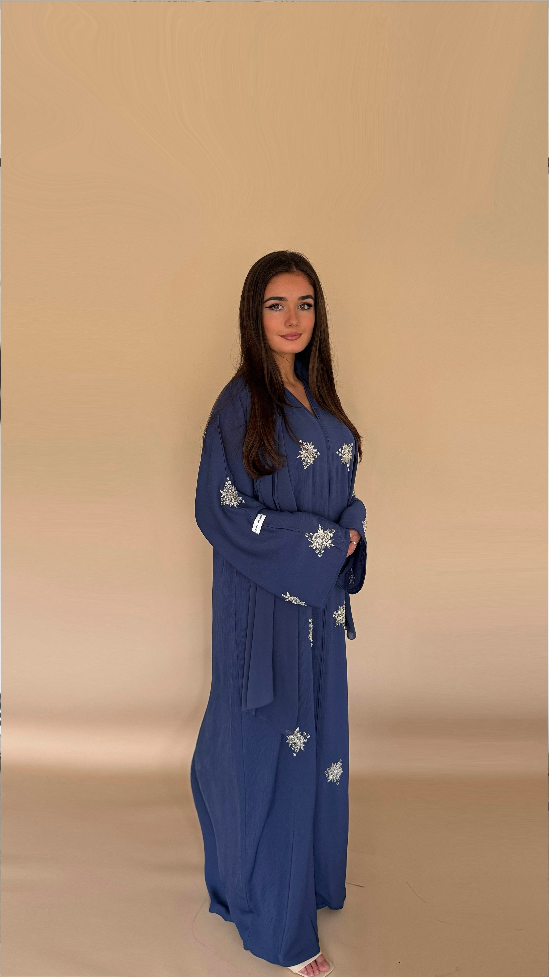 Abaya SALSABIL | Bleu saphir