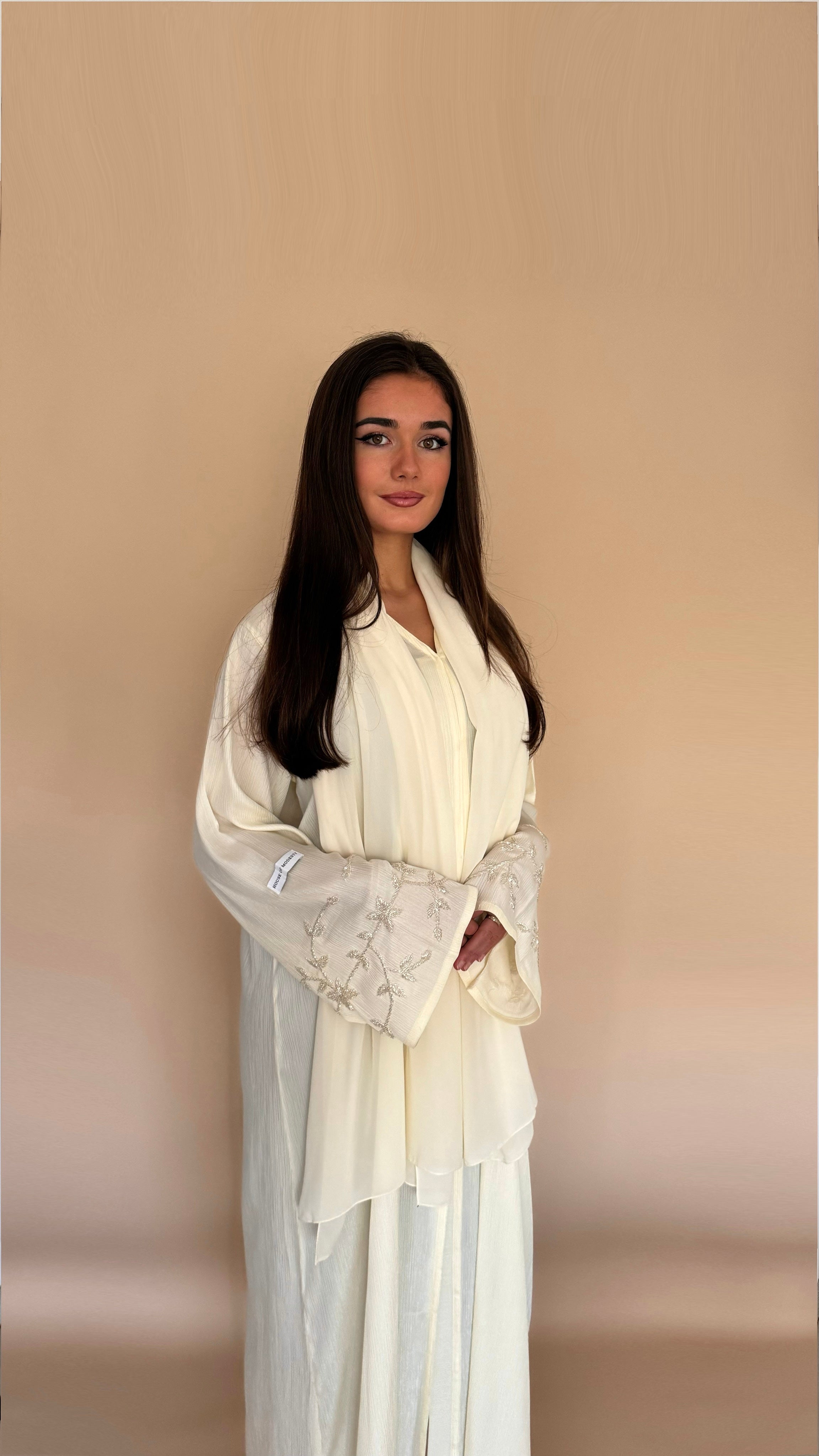 Abaya MARJANA | Jaune pastel