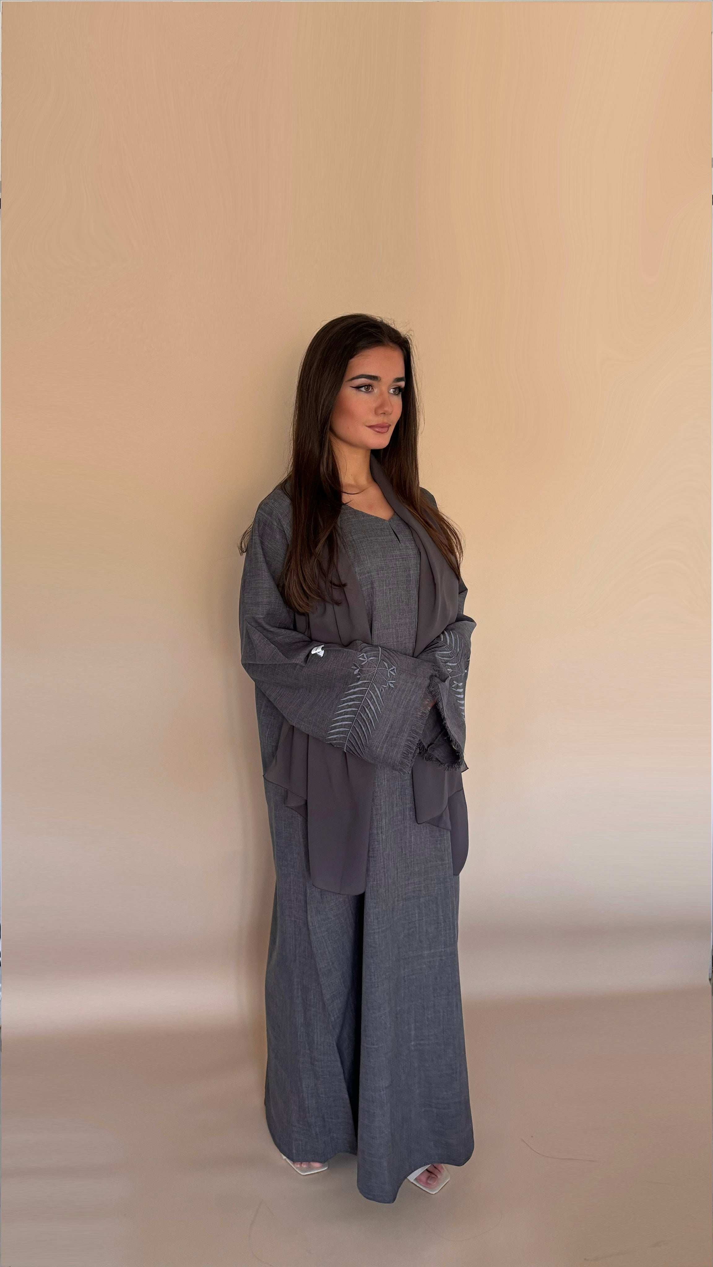 Abaya KAMAR | Gris anthracite